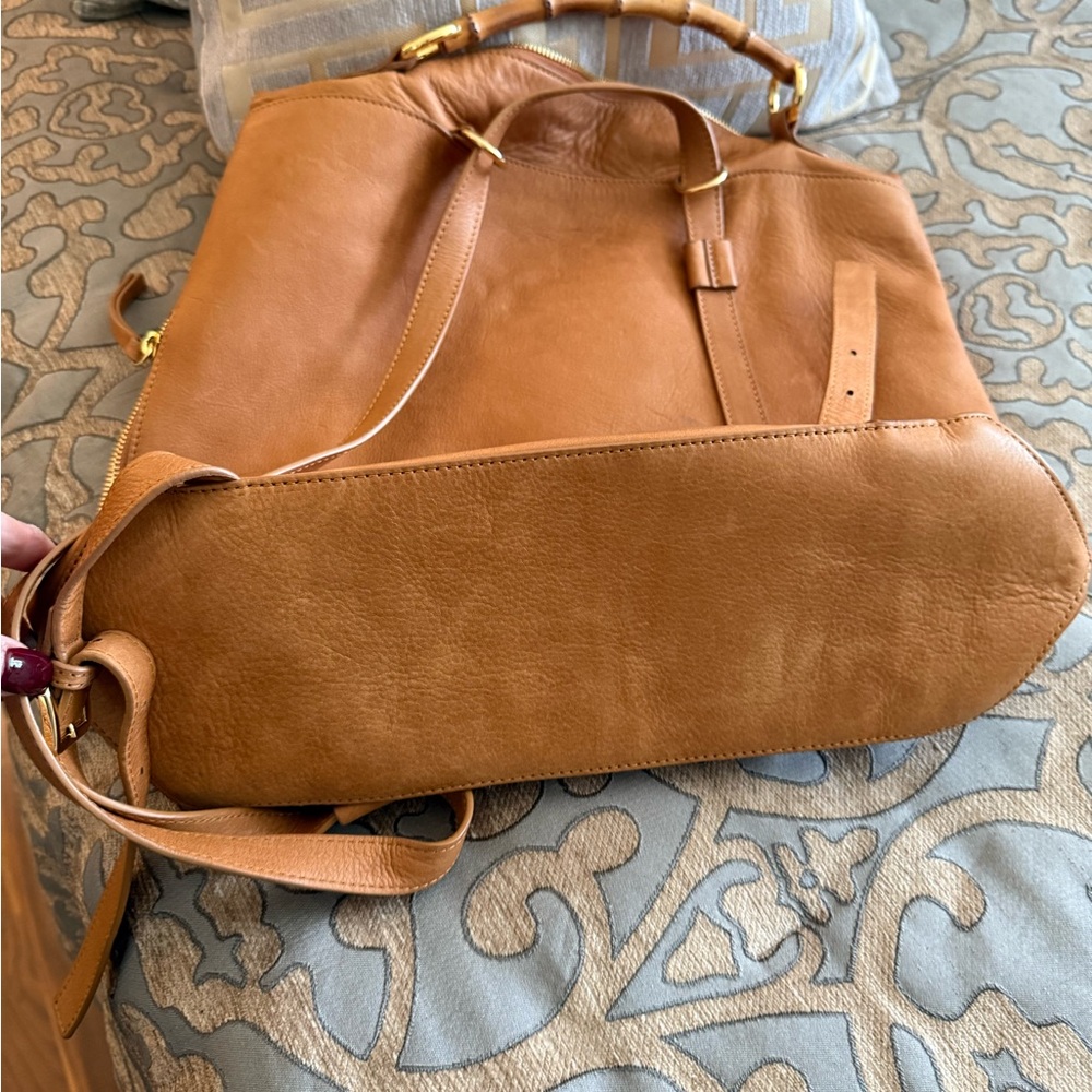 Mark & Graham Tan Leather Women's Backpack